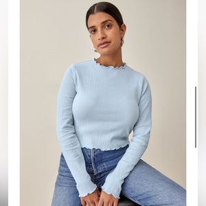 Reformation Zayne Knit Top